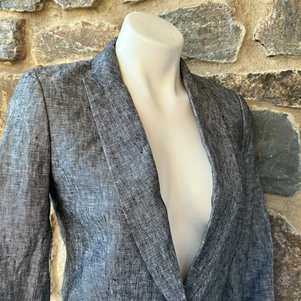 J Crew One-button linen blazer size 0